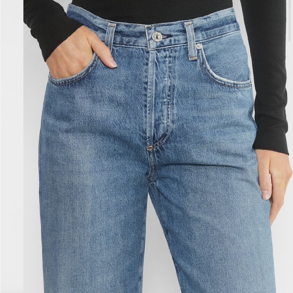 Aritzia Citizens Of Humanity Medium Blue Wide Leg Jeans Annina Jean - Picture 5 of 8